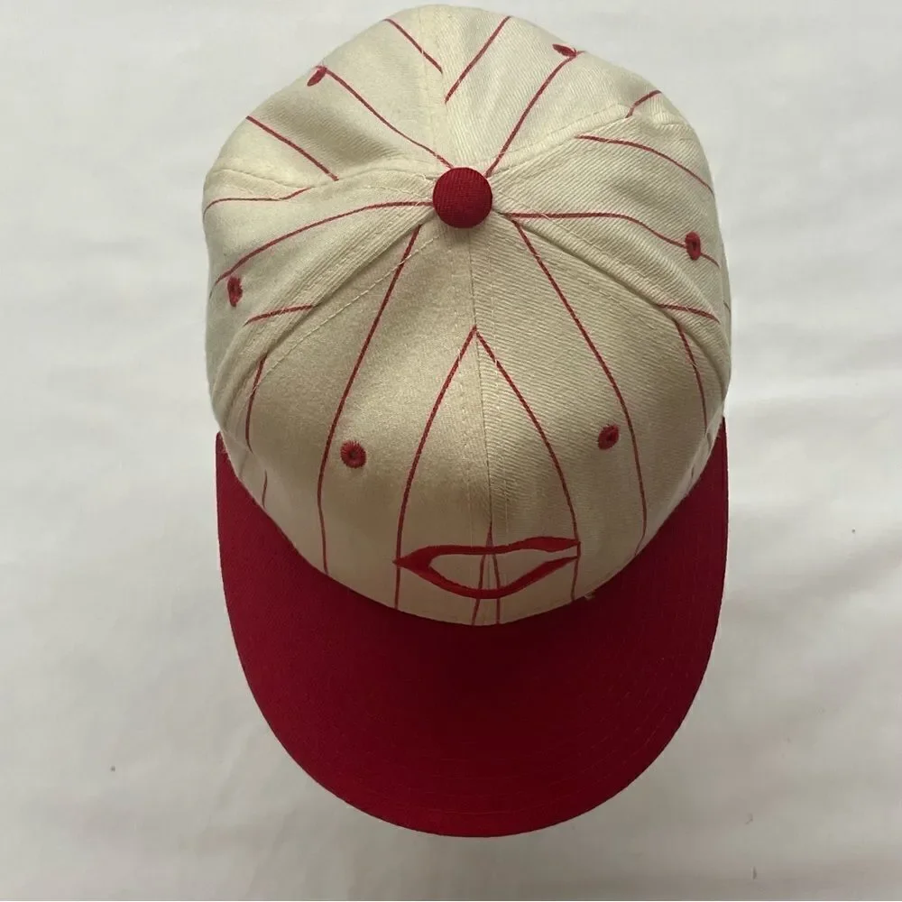 VTG Authentic Diamond New Era 5950 Pro Model 100% Wool Red’s Baseball Cap Size 7